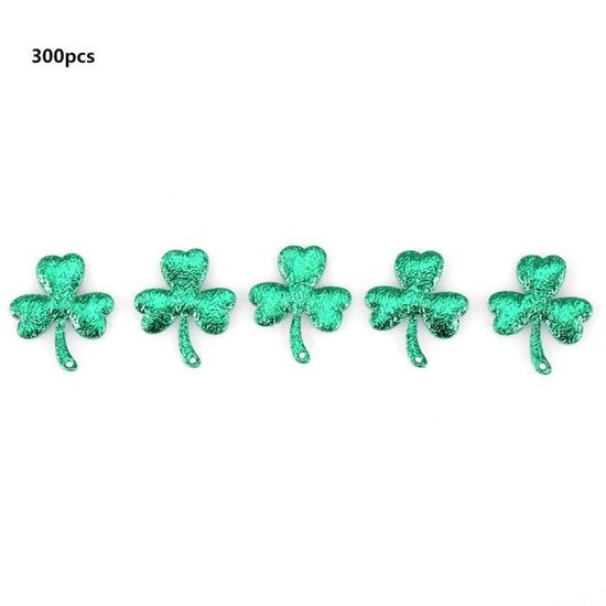YQHWQ 6000 Pcs De Confettis De Table Trèfle Confettis De La Saint-Patrick Confettis Vert Chanceux Confettis Métalliques Décoration De Table Confettis Adaptés Pour Partie Irlandaise