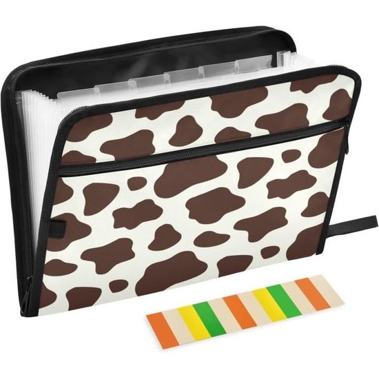 Organiseur De Fichiers A4 NAFY - 13 Poches Extensibles - Étiquettes Vierges - Fermeture Élastique - Pour Bureau/Maison