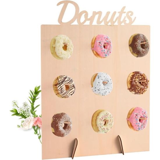 Support Mural Donut pour Anniversaire Mariage Fête Chariot Sucré