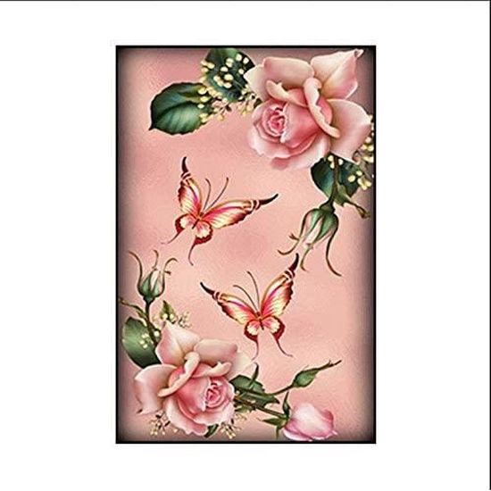 Kit de Peinture Diamant 5D à Faire Soi-même par Numéros Kit d'art Diamant  Facile pour Enfants Champagne Rose 30 x 48 cm - Achat / Vente tableau -  toile - Cdiscount