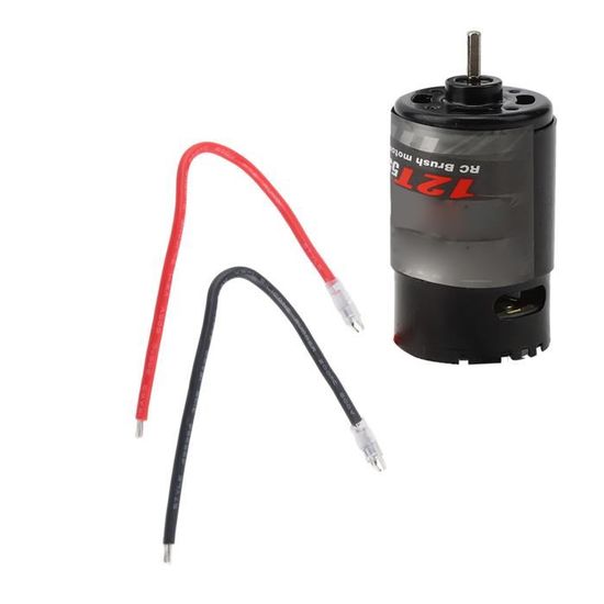 Btspepejoy 550 12T Brushed DC Motor - High Torque RC Motor For Cars, Boats, DIY Models (Black)