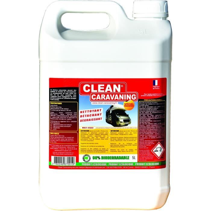 Produit d'entretien Clean Caravaning - Bidon de 5 L