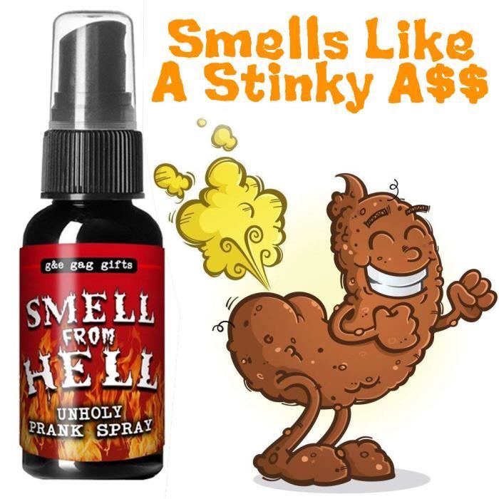 Nouveautés Liquid Fart Gag Prank Joke Spray Can Stink Bomb Smelly Stinky Gas 30ML JEU D'ADRESSE LQB7504