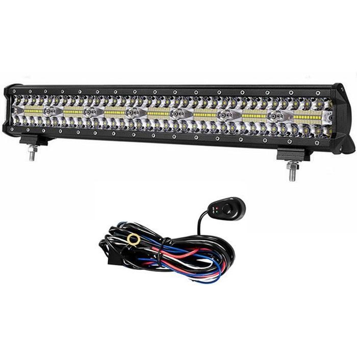 560W LED Light Bar 20 pouces spot flood combo led barre lumineuse Brouillard Offroad Tractor Lumières de Travail Faisceau de Câblage