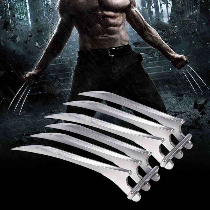 1 paire de Griffes de Loup en plastique Jouets Accessoires de jeu de rôle Wolverine Griffes Loup
