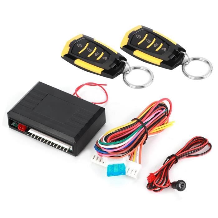 MEIHE Kit de verrouillage central de système d'entrée sans clé d'alarme de voiture universelle avec télécommande