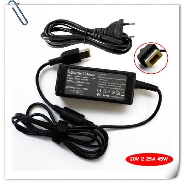 Portable Ac Adaptateur Chargeur De Batterie Pour Lenovo Essential G505 G510 G50-30 G50-70 20 V 2.25a 45 W Ordinateur Portable Alimen