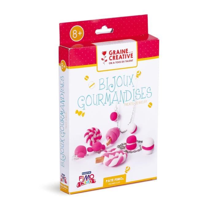 Kit créatif pour enfant Bijoux gourmandises Fimo - Graine créative {couleur}