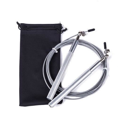 Accessoires Fitness - Musculation,Crossfit corde à sauter Ultra vitesse roulement à billes corde à sauter fil d'acier - Type Silver