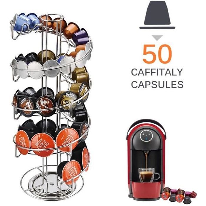 24-40 tasses métal noir café Capsule support de rangement café dosettes support fer chromé support pour Dolce Gusto Caps*DI2205