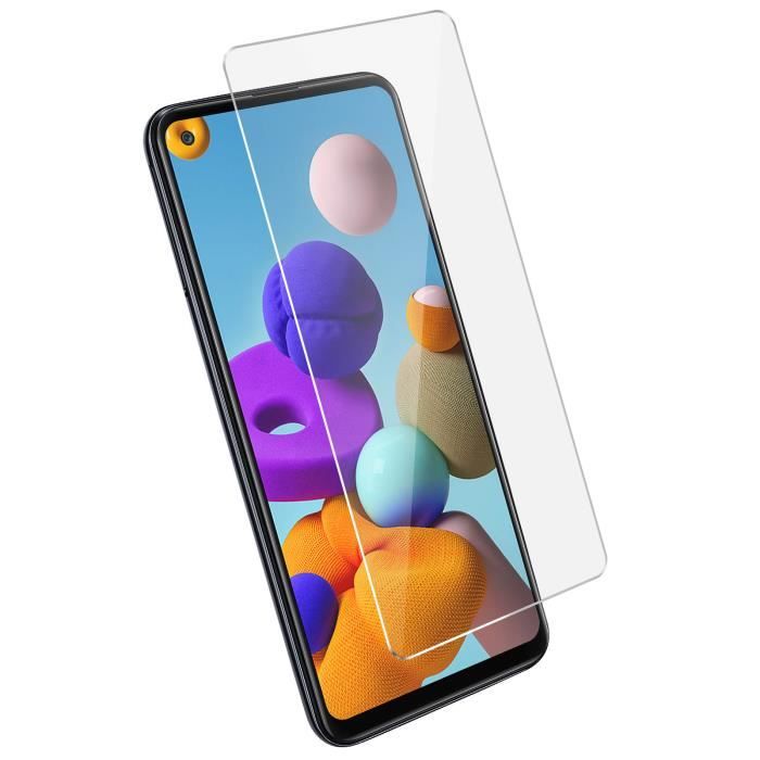 Film Samsung Galaxy A21s Verre Trempé 9H - Transparent Blanc