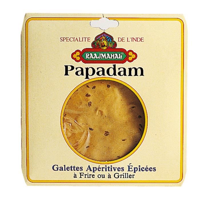 RAAJMAHAL Galettes Papadam - Sachet de 100 g