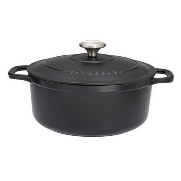 Chasseur - cocotte ovale en fonte émaillée 24cm noir - puc472801