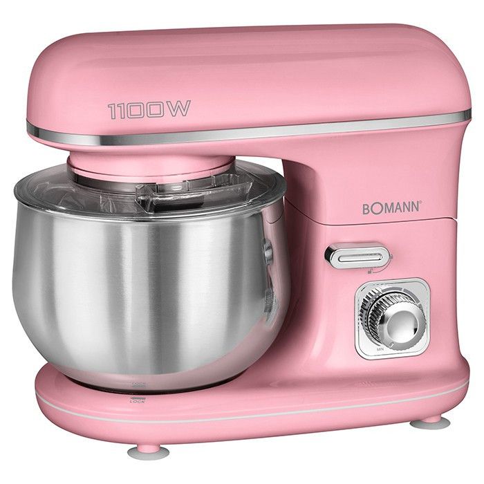 Robot Pâtissier Boulangerie Cuisine Ménager Multifonction Bol 5L Clatronic KM 6030Rosa 603019