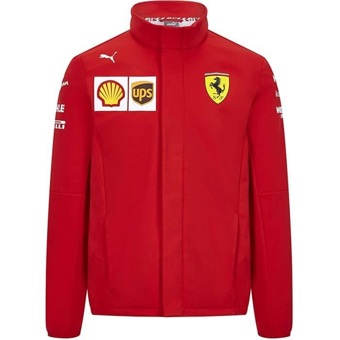 Veste Softshell Ferrari Scuderia Team Officiel logo F1 Officiel Formule 1
