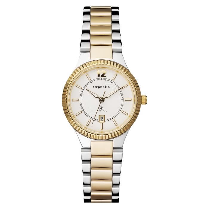 ORPHELIA - Montre Femme - Quartz Analogique - Bracelet Acier inoxydable Multicolore - 122-3701-82