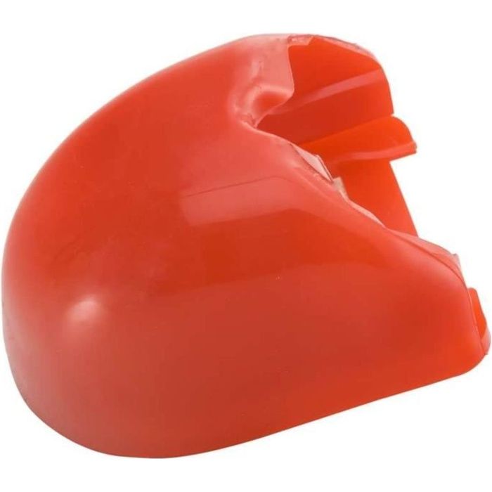 Protège embout tête d'attelage universel en PVC rouge