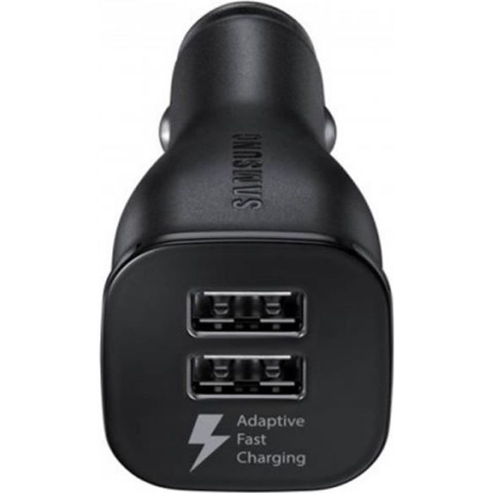 Samsung EP-LN920CBE - Adaptateur Allume Cigare 2 Ports USB - 2A - Charge rapide - Noir (Vrac)