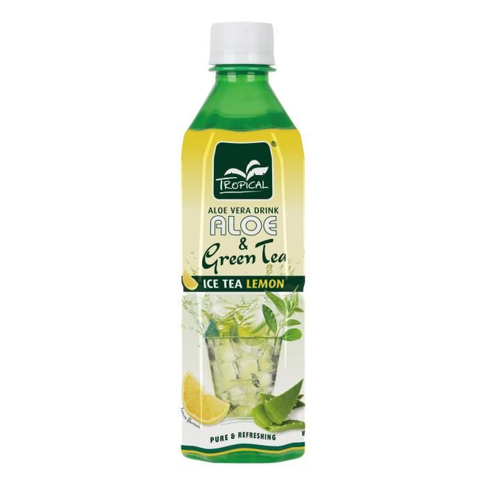Boisson Jus Aloe Vera Thé vert citron lot 20x50cl TROPICAL