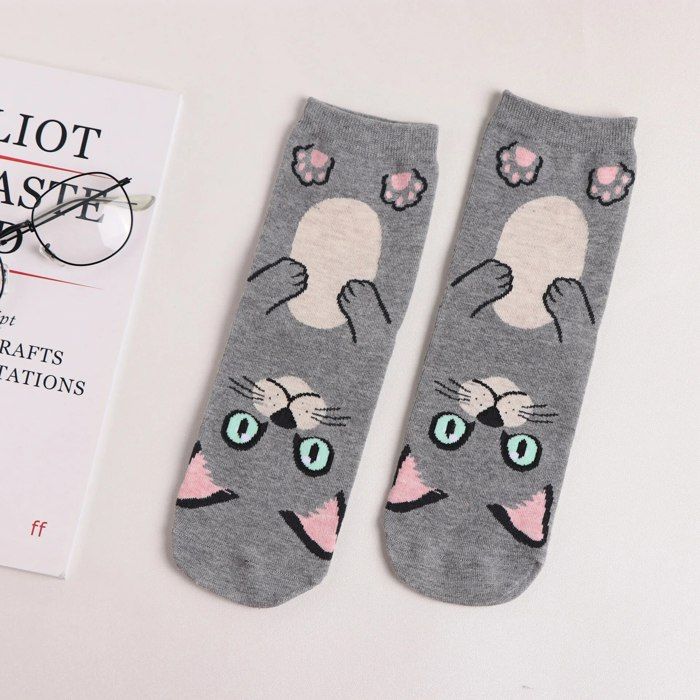 2 Paires De Chaussettes Femme Motifs Chats Halloween - Taille 9-11 - Marron/orange - Neuf Avec étiquettes