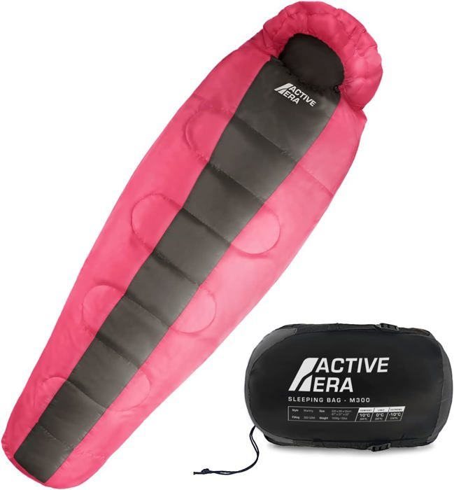 Sac de Couchage - Active Era - Sarcophage - 3-4 Saisons - Duvet 300GSM - Étanche et Lavable