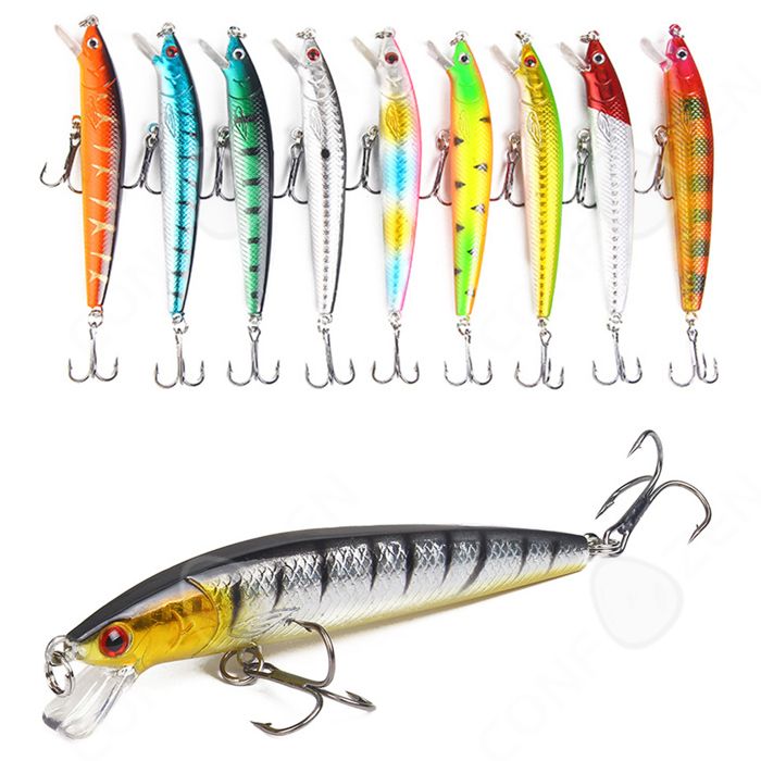 Lot De 10 Leurres Souples - Leurres Réalistes - Portables