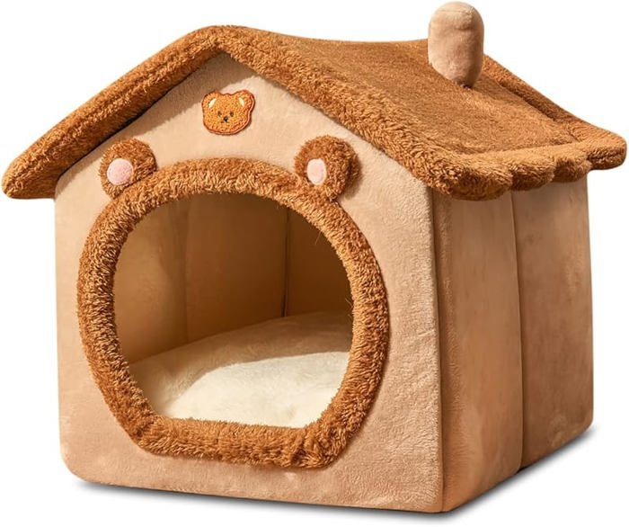 Comparer les prix de HAOPYOU Lit De Grotte pour Chat Lit De Chien Lavable Maison De Chat Chaude Et Confortable Maison De Chat Confortable M  KIT HABITAT
