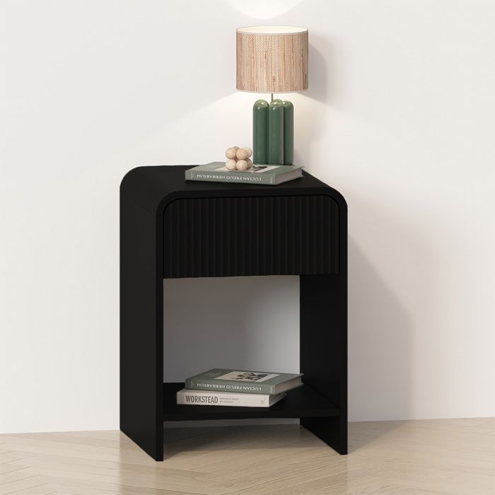 Milton & Oldbrook Table de Chevet Camden Noir