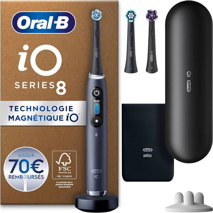 Brosse À Dents Électrique ORAL B iO 8 Capteur De Pression Accessoires Inclus