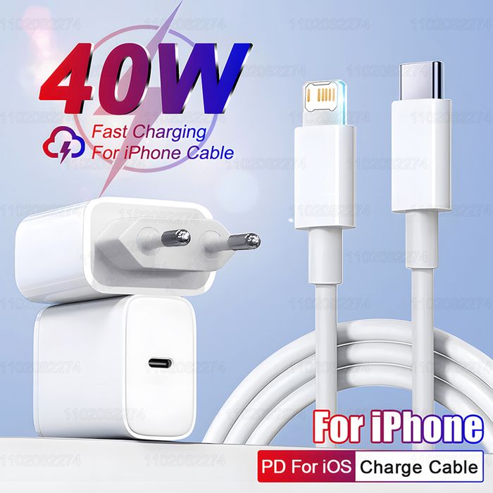 Chargeur Rapide 30W USB-C Pour IPhone 16/15 Et IPad - Avec Câble Nylon 2m, Charge Rapide Et Sûre