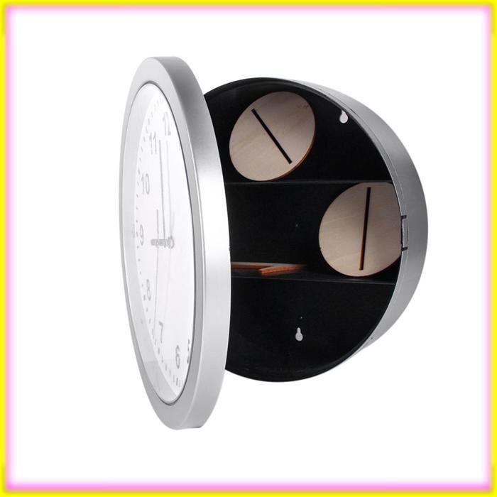 Boîte de conteneur murale secrète avec horloge coffre-fort pour argent bijoux objets de valeur stockage dargent liquide
