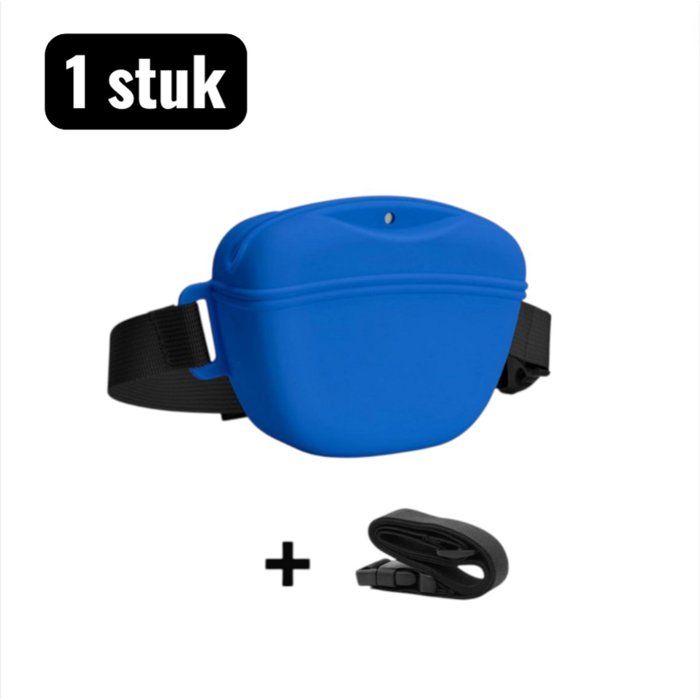 Sac à Récompenses en Silicone pour Dressage de Chien Porte Friandises Mains Libres Léger et Imperméable Se Fixe à Ceinture