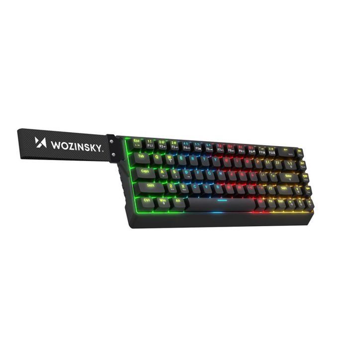 Clavier dordinateur Wozinsky Clavier de jeu mécanique rétroéclairé RGB USB-A - noir
