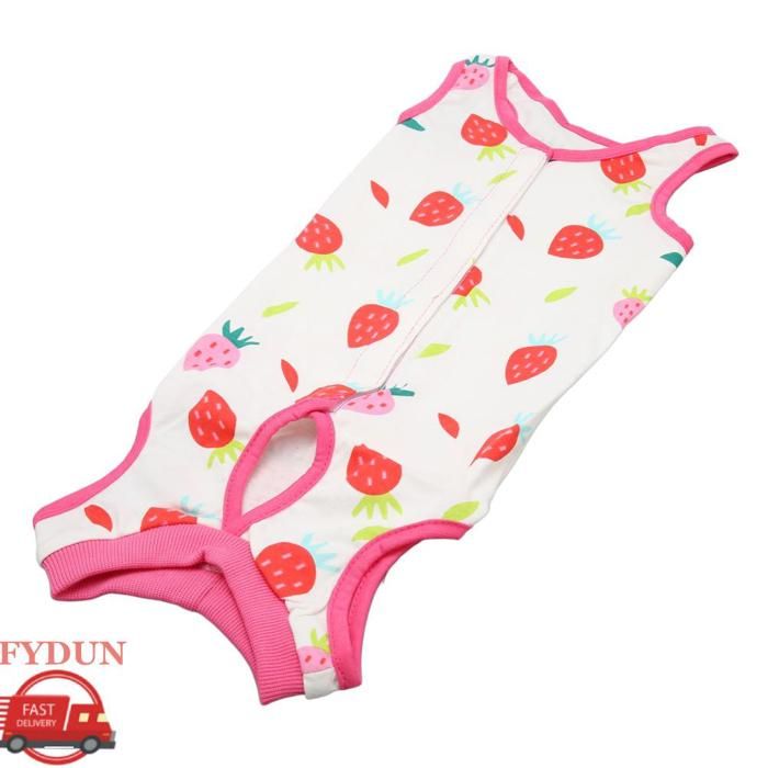 FYDUN chemise de récupération pour chat Combinaison de récupération pour chat respirante anti-léchage douce animalerie gilet