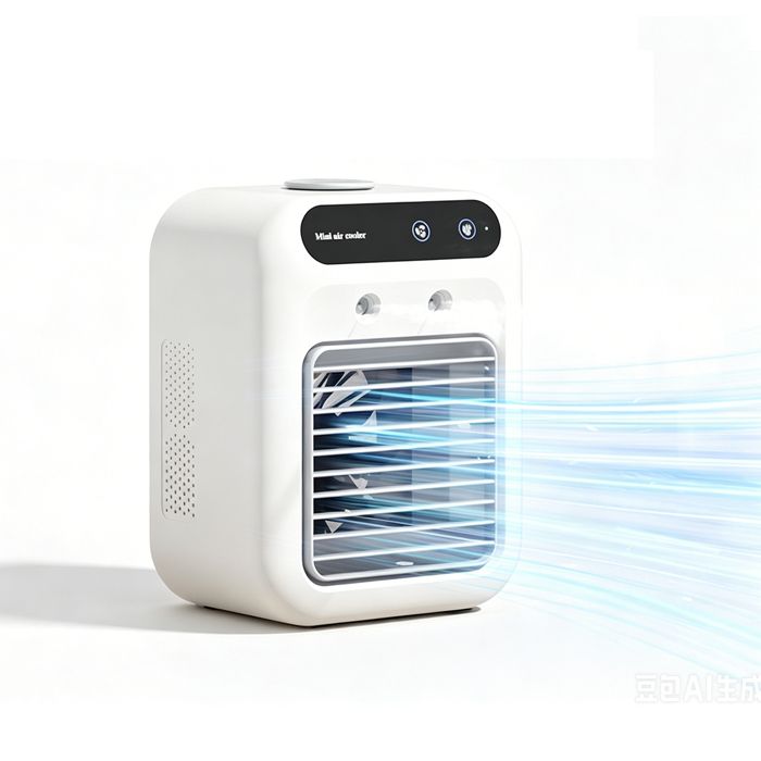 Ventilateur rafraîchissant portable NEOZHOU 2 vitesses avec fonction humidification idéal pour la maison le bureau et le camping.