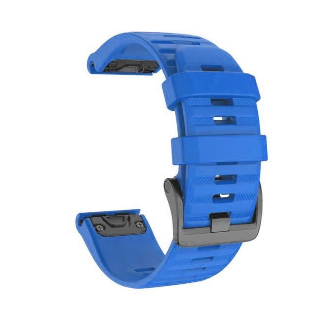Bracelet silicone Garmin Fenix ​​​​5 / 6 (bleu clair) 