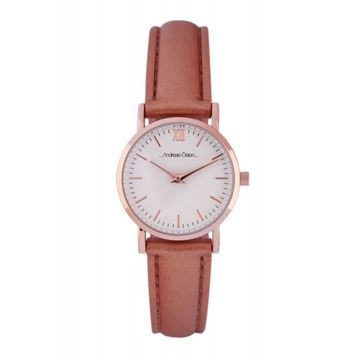Montre Femme Andreas Osten AO-240 Quartz Doré Blanc Rose | Classique, Neuf Avec étiquettes