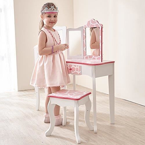 Table De Vanité Lumineuse Glam & Glow Our Generation Pour Poupées 46 Cm - Ensemble Rose Avec Accessoires De Maquillage