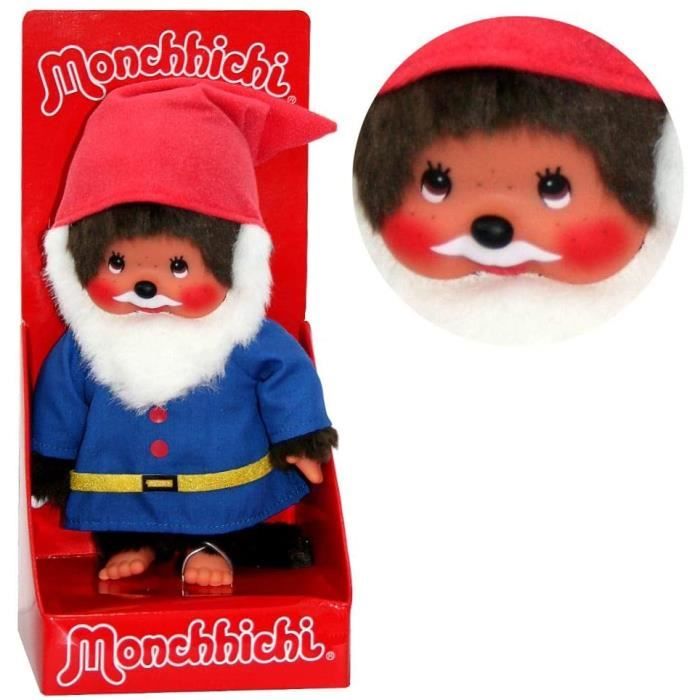 RARE Two Mini POUPEES Toy KIKI Monchhichi Vintage Miniature 8.5 Cm Plastic  