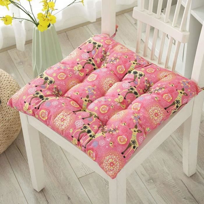 Waigg Kii Coussin De Chaise Imperméable Et épais En Forme De U Pour Maison, Salle à Manger, Jardin, Bureau, Intérieur Et Extérieur - 45 X 45 X 5 Cm, Noir