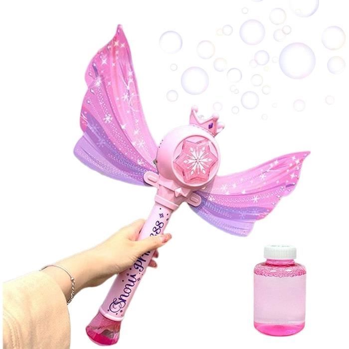 Machine à Bulles Automatique Pour Enfants - Souffleur à Bulles Portable Avec 2 Solutions | Forme Mignonnette | Cadeau Jardin, Fête, Plage