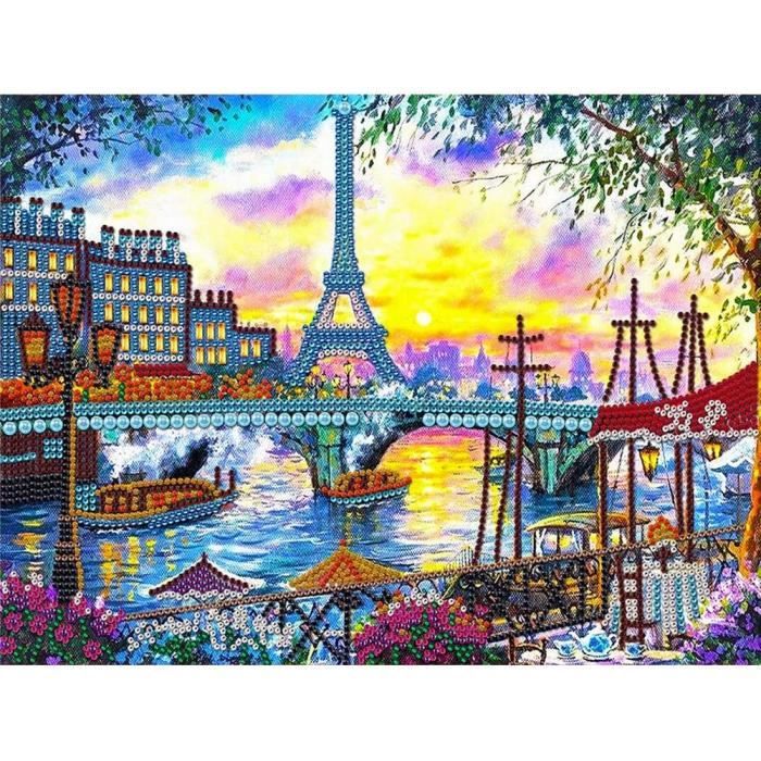 Diamond Painting Femme Au Chapeau 30x40cm - Broderie Strass Partielle - DIY Artisanat