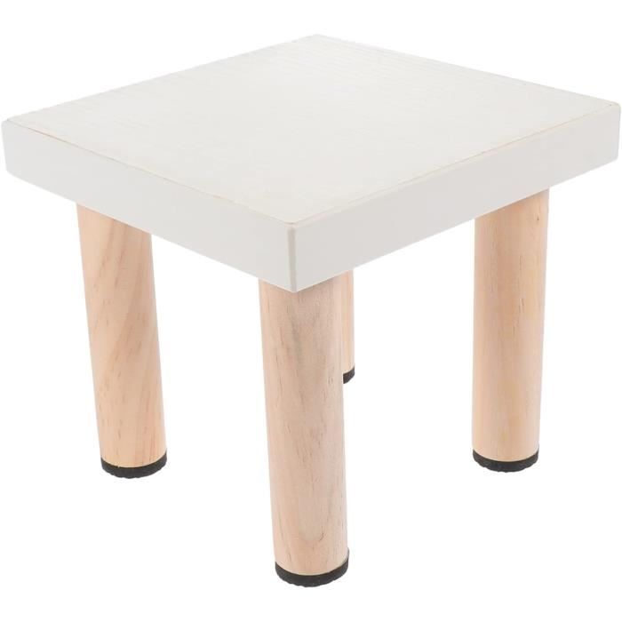 Support Pot De Fleurs Rond En Bois – Tabouret Plante Rustique Naturel – HAMPPLIES