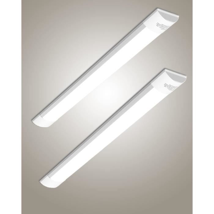 Plafonnier étanche LED Pour Extérieur - IP66 - 120/150 Cm - Double Néon Inclus (2 Pièces)