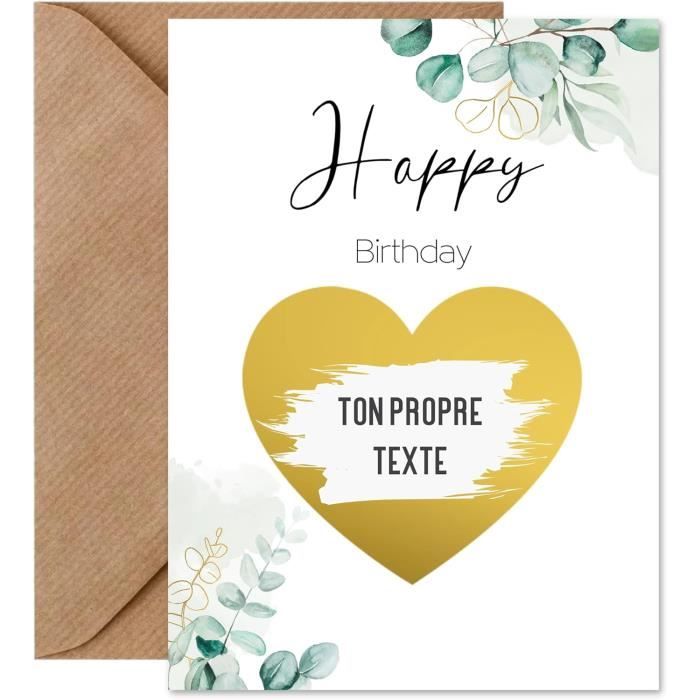 Carte à Gratter Personnalisable Avec Un Message Au Choix Pour - France