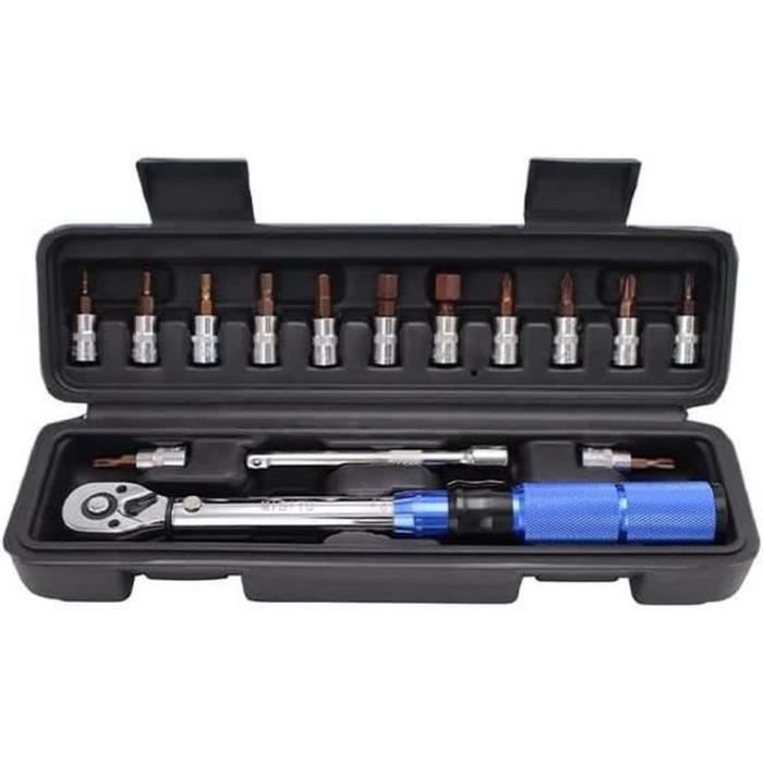 TAGVIT Clé Dynamométrique 1/4", Haute Précision ±3%, 5-25 Nm Clé