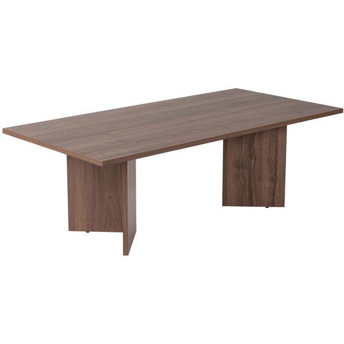 Table basse - SABIN - Venezia Walnut - Rectangulaire - Panneaux mélaminés - Noyer Venezia - Style moderne - Sur pieds - 119x60x40 cm