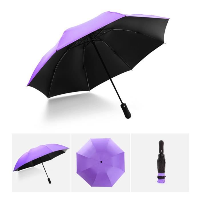 Parapluie-ombrelle UPF50+ Grand Format - 100 Cm De Diamètre, 16 Baleines Fibre De Verre - Style Rétro, Coupe-vent