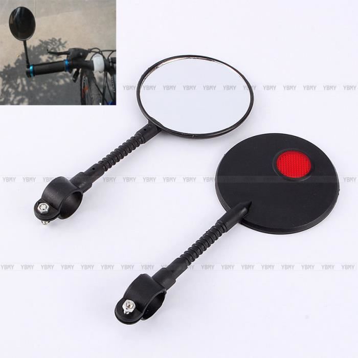 Miroir Rétroviseur - Cyclisme - Superlight - Noir - 8cm - Guidon de vélo