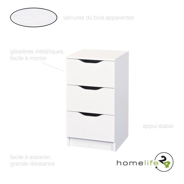 Commode 3 Tiroirs Commode Chambre Blanche Commode Chambre Enfant